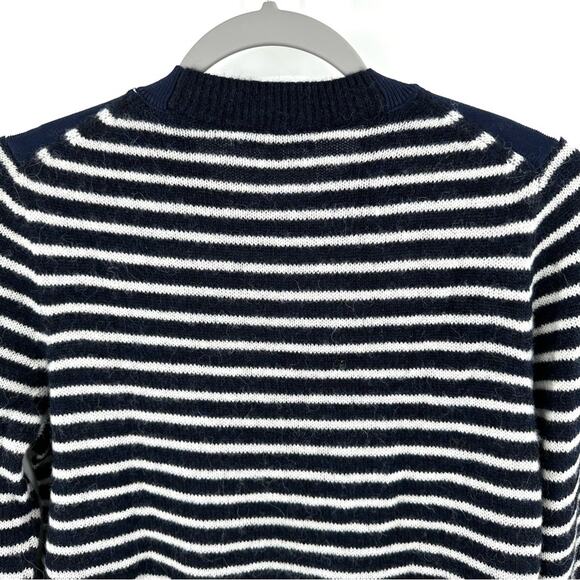 Madewell Mixed-Yarn Striped Sweater navy cream Size M - Picture 8 of 10